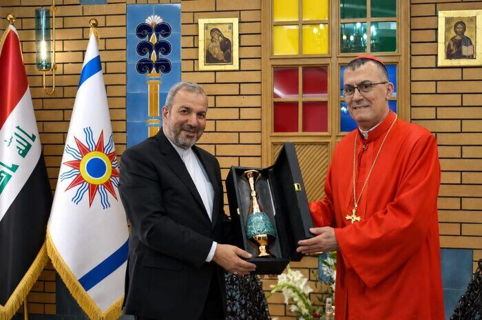 دیدار سفیر ایران با رهبر جدید کلیسای کلدانی در عراق