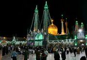 حال‌وهوای حرم بانوی کرامت در شام میلاد امام هادی(ع)
