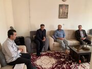 دیدار مسئولان استانی با خانواده شهید جاویدالاثر «ساسان افخمی»