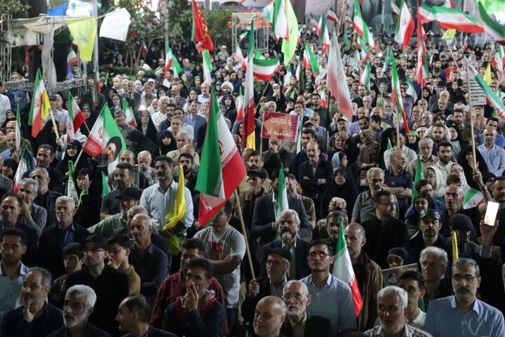 قرار نود و سوم رشتوندان؛ «یا حیدر» زیر یک پرچم در حمایت از لبنان قهرمان