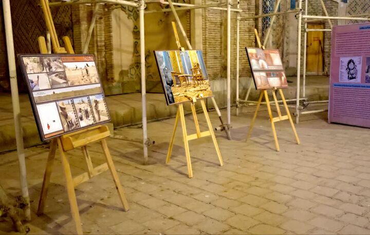 نمایشگاه عکس «ایستاده در غبار» در گنبد سلطانیه برپا شد