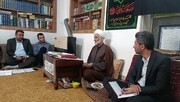 دیدار مدیر کانون های مساجد مازندران با امام جمعه نکا