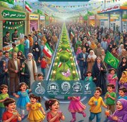 خیابان جمهوری اسلامی یاسوج؛ میزبان بزرگ‌ترین میهمانی غدیر جنوب کشور