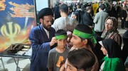 برپایی غرفه‌های متنوع موکب حوزه علمیه کرمانشاه در نود و پنجمین شب ایستادگی