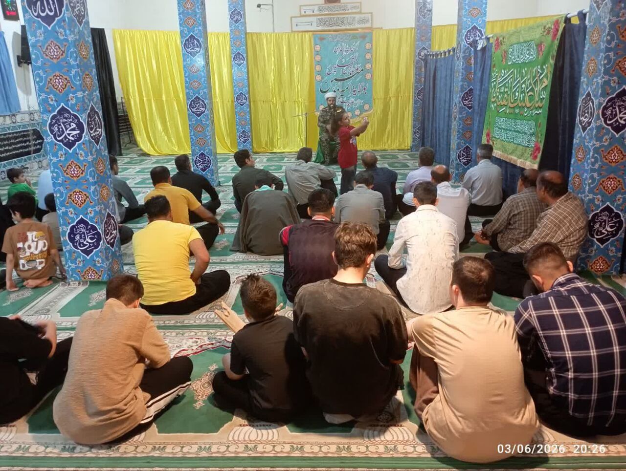 محفل جشن عید غدیر در مسجد قمر بنیهاشم(ع) گیلانغرب برگزار شد