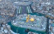 کمتر از ۱۰ روز تا محرم؛ برافراشته شدن نخستین خیمه محرم در کربلا
