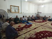دیدار بسیجیان و مسجدی‌های الوسجرد با جانباز «محمد مینویی»؛ روایتی از بمباران بیمارستان بوشهر توسط دشمن جنایت‌کار