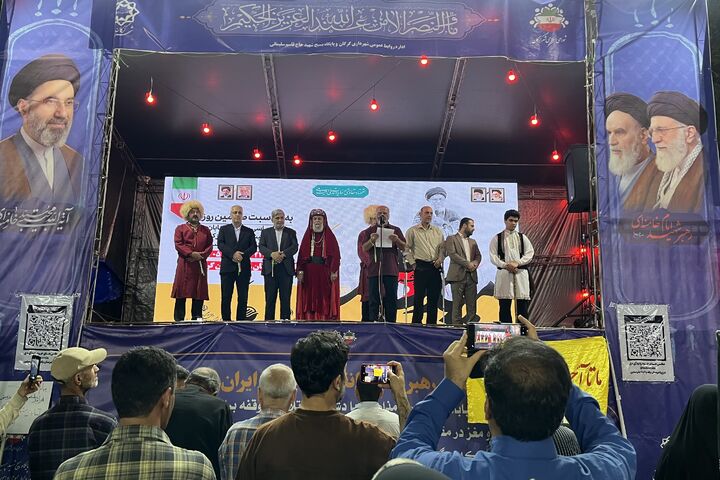 تجدید بیعت هنرمندان گلستانی با آرمان‌های انقلاب و رهبری