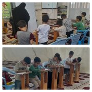 مسجد حمزه سیدالشهداء(ع) فسا در فصل امتحانات، رنگ کلاس درس به خود گرفت