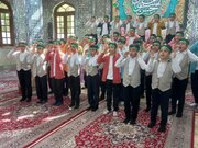 اجرای سرود کانون فرهنگی هنری «شهدای هریکنده» در نمایشگاه استانی جوانی جمعیت مازندران