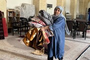 همدلی بانوان در غبارروبی مسجد جامع گلشن گرگان