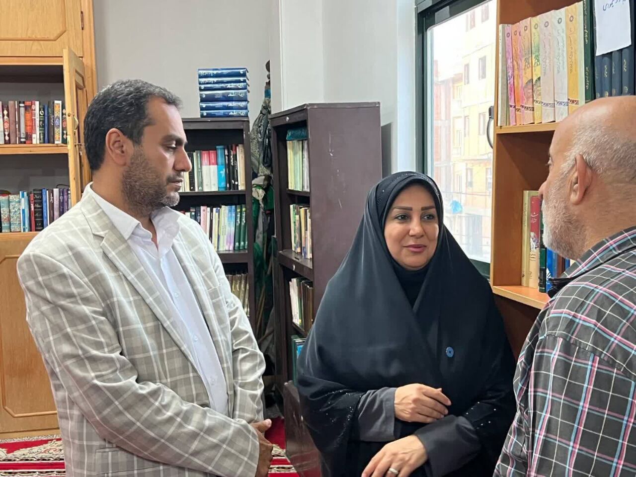 افتتاح کتابخانه مسجدی در محله شهید رجایی قائم‌شهر