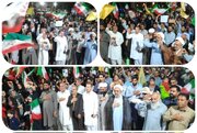 تداوم تجدید بیعت مردم ایرانشهر با آرمان‌های انقلاب در یکصد و پنجمین روز/ نمایش اقتدار و وحدت در پارک شهدا