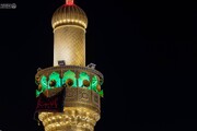 سیاه‌پوشی حرم مطهر علوی در آستانۀ ماه محرم