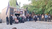آغاز پرشور عزاداری محرم با عنوان "شد ماه عزا" با حضور زائران عزاداران حسینی در انجدان
