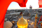 آیین تعویض پرچم حرم بانوی کرامت در آستانه ماه محرم
