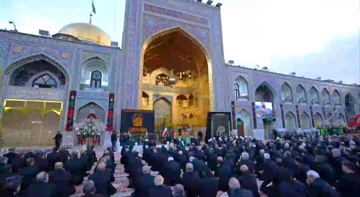 آیین اذن عزا در حرم مطهر امام رضا علیه‌السلام