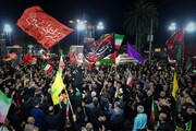عزاداری شب اول محرم در میدان وحدت گرگان