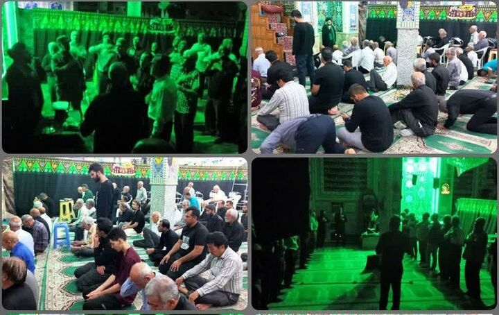 شور حسینی در مسجد امام خمینی(ره)؛ از بیان احکام تا سینه‌زنی عزاداران