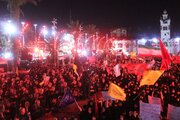 فرماندهان سپاه و نیروی انتظامی میهمان خانواده‌ شهید شکوری در اجتماع شبانه شدند
