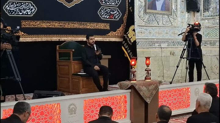 آیین سوگواری شب سوم محرم در میقات الرضا طبس