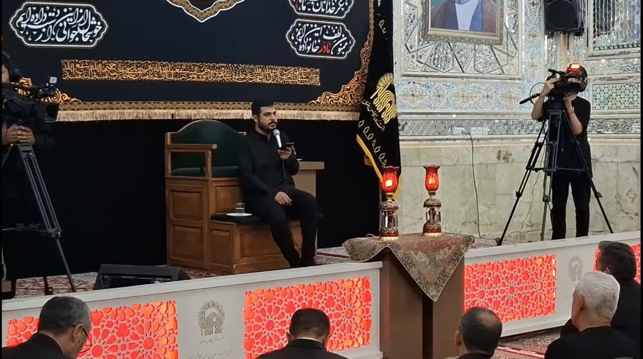 آیین سوگواری شب سوم محرم در میقات الرضا طبس