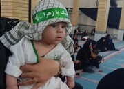 سوگواره مادران کوهدشت برای حضرت علی‌اصغر(ع)