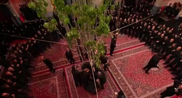 قارقارا درخت نماد عزاداری مردم خلخال؛ حال و هوای ویژه برنامه حسینیه معلی
