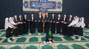 از دلِ خرابه شام تا قلبِ مسجد؛ گروه سرود شمیم یاس تلخاب، روایتگر غربت «رقیه شهیده» شد