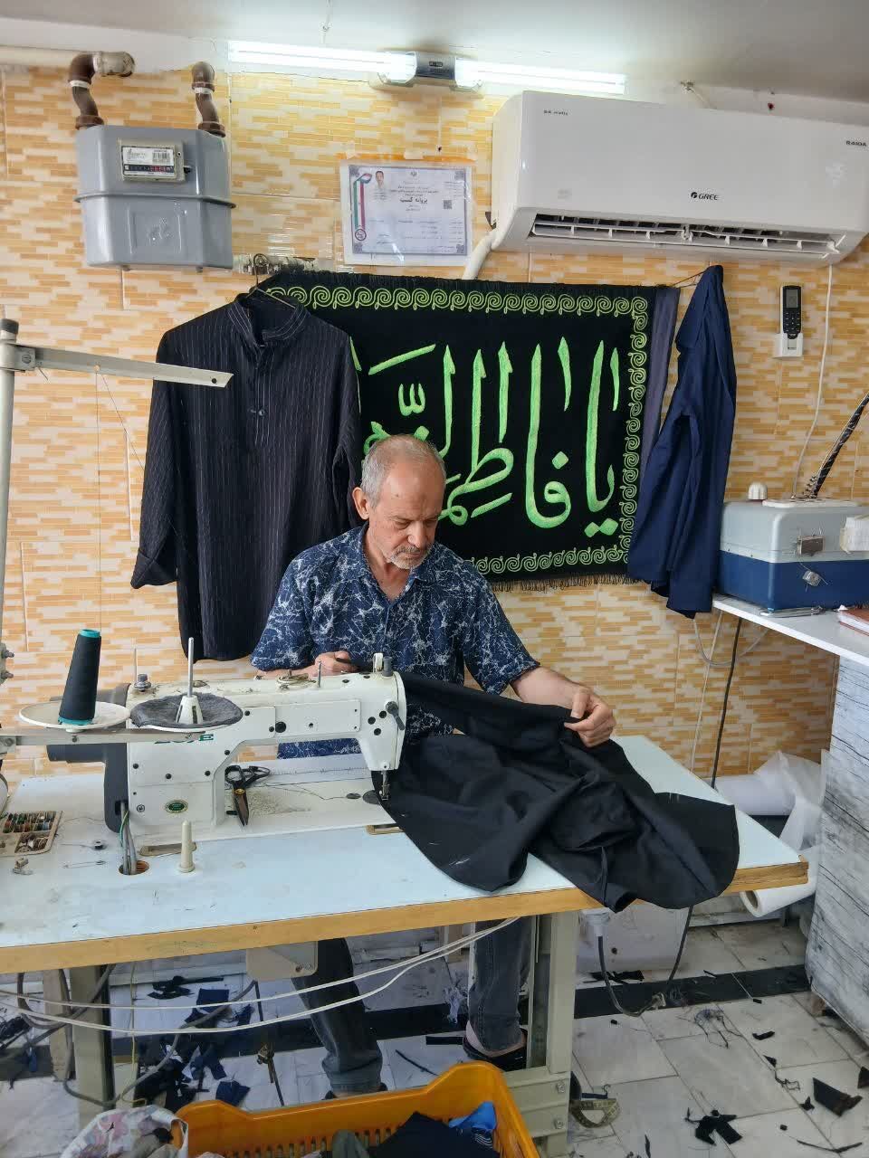 نذرِ چرخ و سوزن برای خدمت به عزاداران حسینی در آران و بیدگل