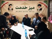 میز خدمت در تجمعات مردمی، پل ارتباطی بی‌واسطه با خانواده‌های شهدا و ایثارگران است