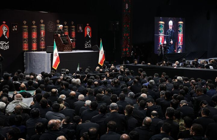 عزاداری شب تاسوعا در جوار قتلگاه رهبر شهید انقلاب