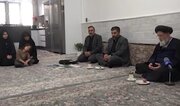 آیت‌الله مدرسی یزدی با خانواده شهید حسین نجفی دیدار کرد