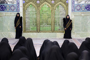 عزاداری دختران نوجوان در سوگ سالار شهیدان در هیأت معصومانه