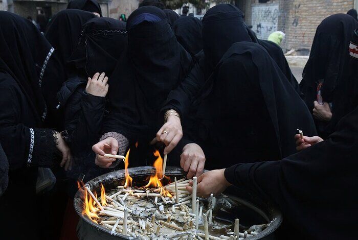 آیین سنتی چهل‌منبر همزمان با تاسوعای حسینی در لرستان برگزار شد
