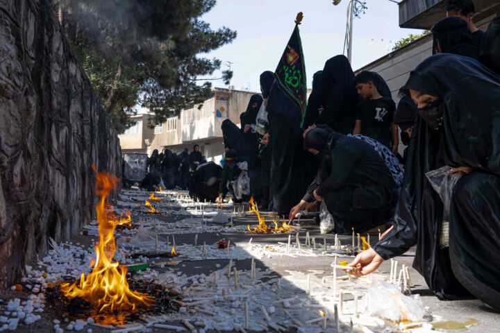 آیین سنتی چهل‌منبر همزمان با تاسوعای حسینی در لرستان برگزار شد