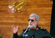 سردار قاآنی: اگر امروز با اختیار خود عقب‌نشینی نکنید، فردا با خواری ناگزیر به فرار خواهید شد
