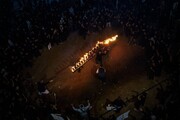 مشعل گردانی شب عاشورا در نجف اشرف