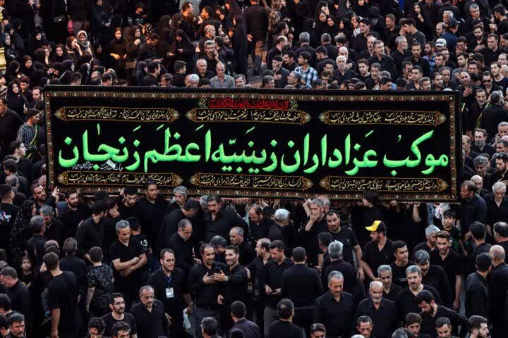 زنجان، بار دیگر در سوگ بانوی صبر؛ خروش عاشقان عقیله(س) در یوم‌الزینب