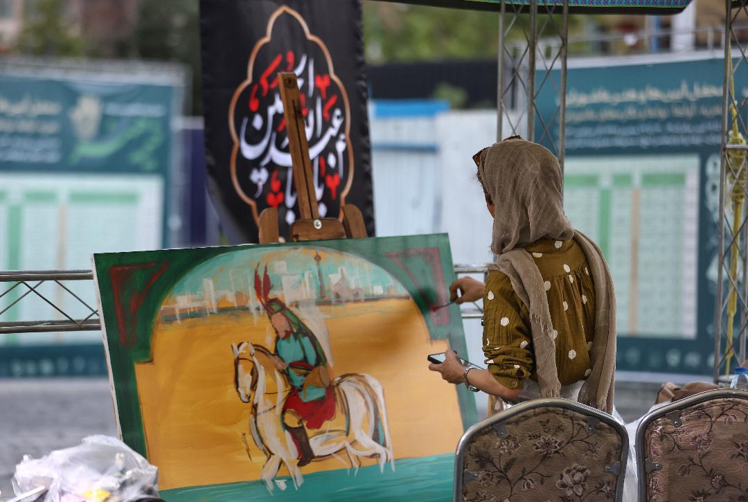 بازگویی حماسه عاشورا و مقاومت ملت ایران با زبان هنر در «خیمه هنر» 