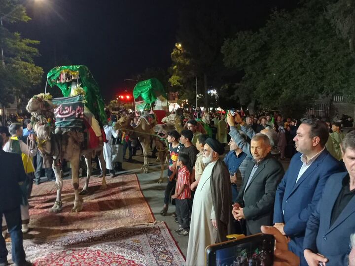 ورود کاروان نمادین امام رضا(ع) پس از ۱۲۴۷ سال به نیشابور 