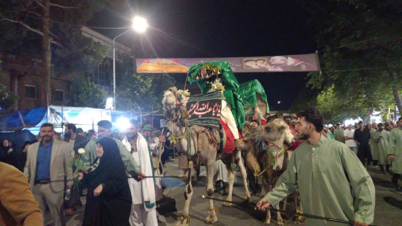 ورود کاروان نمادین امام رضا(ع) پس از ۱۲۴۷ سال به نیشابور