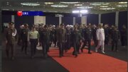 وداع فرماندهان ارشد نیروهای مسلح با فرمانده شهید کل قوا+فیلم