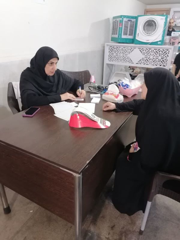 ستاد هماهنگی کانون های مساجد موکب درمانی زائران مراسم وداع با رهبر شهید شد