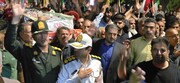 کرمانشاه در بدرقه شهید؛ تشییع باشکوه سرهنگ دوم محسن چهری در آیین «نحن المنتقمون