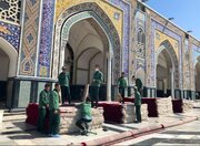 از اسکان تا پذیرایی و حمل و نقل زائران تشییع رهبر شهید، به همت خادمان مسجد امام حسن عسکری(ع)