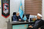 بازدید وزیر فرهنگ از خدمات مرکز ارتباطات مردمی مساجد کشور (همراه مسجد) ویژه زائران رهبر شهید