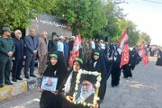 بدرقه کاروان اعزامی کرمانشاه به مراسم تشییع پیکر رهبر شهید