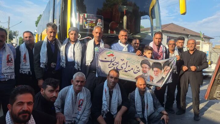اعزام ۶٠٠ نفر زائر خویی تحت عنوان بدرقه آفتاب به تهران