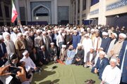 جلوه وحدت در مصلای تهران؛ همراهی علمای کردستان با امت اسلامی